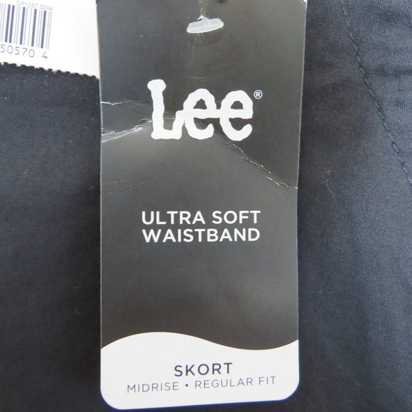 Lee* Women's 2" Belt Loop Multipocketed Midrise Regular Fit Stretch Skort~ 16M - Picture 4 of 11